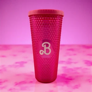 Barbie The MOVIE TUMBLER Cinemark Theater exclusivo diamante rosa tachonado 20 oz - Imagen 1 de 24