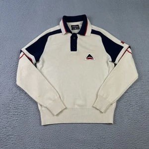Vintage Demetre Ski Sweater Mens MEdium Virgin Wool Collared Made in USA - Picture 1 of 14