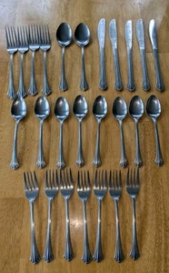 Barclay Geneve BAG15 Stainless Set Of 26 Spoon Fork Knife TableSpoon Salad Fork - Picture 1 of 13