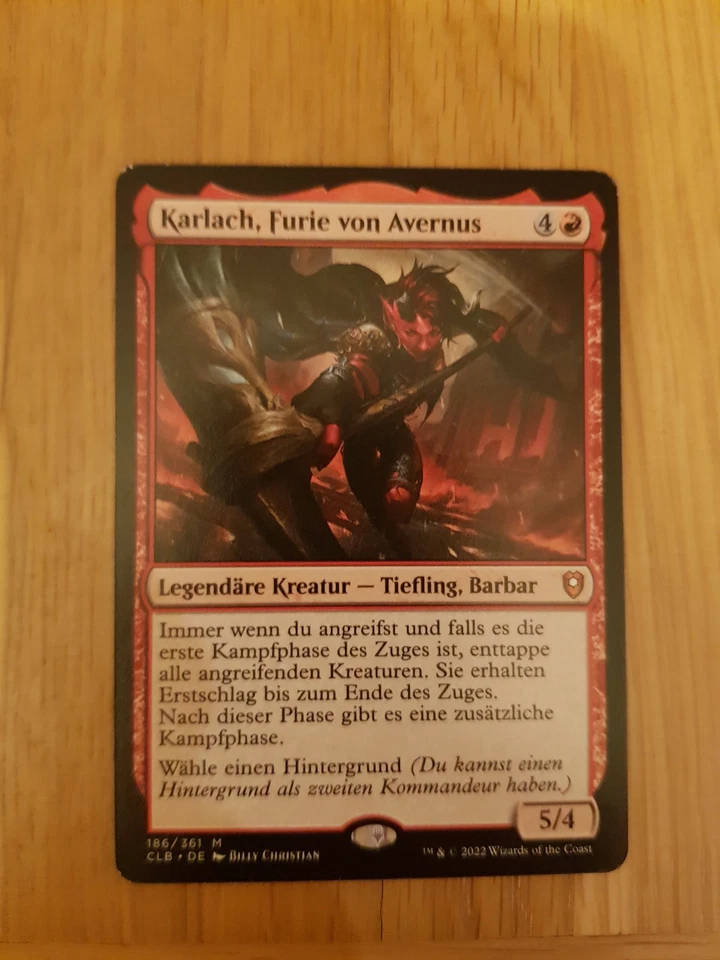 Magic/MTG Karlach, Furie von Avernus - Fury of Avernus - NM - Commander Baldurs - Bild 1 von 1