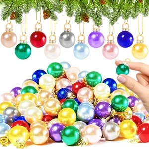120 PCS Mini Christmas Balls Ornaments,0.6"/16mm Miniature Glitter Balls,Hang... - Bild 1 von 7