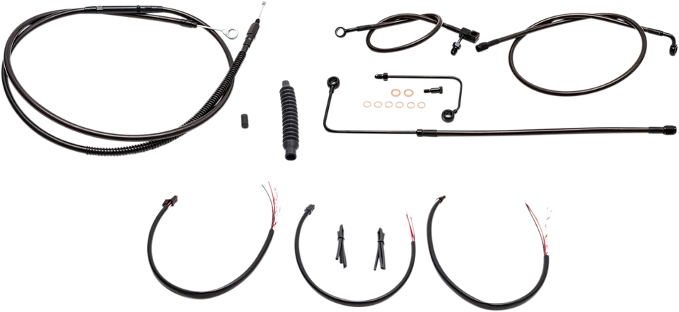 LA Choppers LA-8151KT2B-19M Complete Handlebar Cable/Wire Harness/Brake Line ... - Image 1 of 1