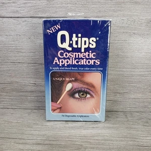 Vintage Q-Tips Kosmetik Applikatoren 74 Stück Neu Versiegelte Box SCHNELLER VERSAND - Bild 1 von 4