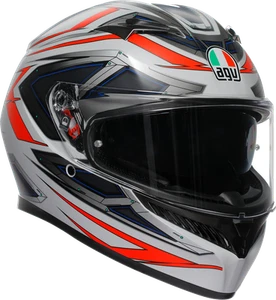 AGV Fits K3 Helmet - Space - Matte White/Red Fluo - Small 2118381004-020-S - Picture 1 of 7