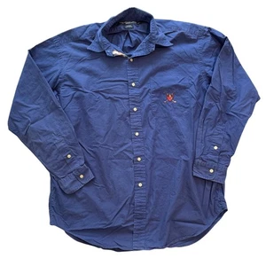 Ralph Lauren Golf Herren L Tilden Button Up Hemd Shield Crest Logo 90s Vintage - Bild 1 von 16