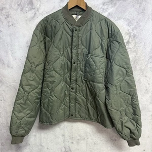 Vintage USAF Flyers CWU-9/P Jacke Innenfutter Herren L 80er salbeigrün gesteppt - Bild 1 von 12