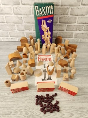 Bandu - The Stacking Game That's Never the Same! Hardwood - Milton Bradley 1991 - Image 1 of 4