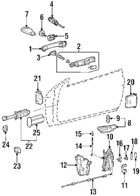 Actuador de cerradura de puerta delantera izquierda original Mercedes-Benz OE 2087200135 Foto 1 de 4