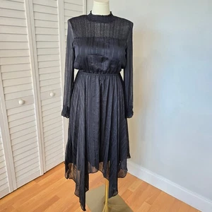 Nanette Lepore Midikleid Damen 10 Whimsigoth viktorianisch dunkel romantisch bescheiden - Bild 1 von 12