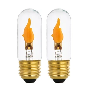 Flickering Light Bulbs E26 Standard Base Flame Light Bulb, LED Flickering Flame - Picture 1 of 6