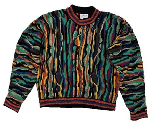 COOGI Pullover Gr. Large 3D Strick Mehrfarbig Pulli Australia Hip Hop Vintage - Bild 1 von 8