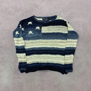 Polo Ralph Lauren knitted jumper Stars and stripes USA flag patterned chunky - Picture 1 of 6