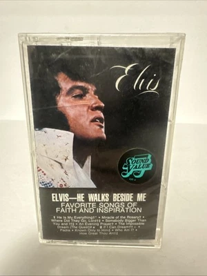 Elvis Presley He Walks Beside Me Gospel Music Cassette RCA Brand New Sealed - Image 1 of 2