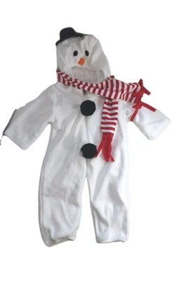 Traje de muñeco de nieve infantil 6 meses disfraz fotos de Navidad China talla 70 bufanda extraíble  Foto 1 de 4