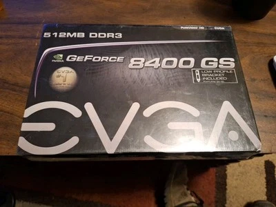 EVGA GeForce 8400 GS 512MB DDR3 PureVideoHD CUDA Video Card #ELE - Image 1 of 2