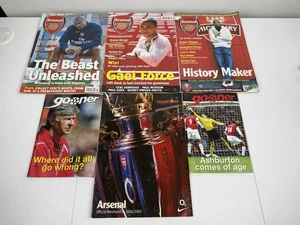 Arsenal FC The Official Magazines 2006/2007 & Gooner Issues 172 & 174 Bundle X6 - Picture 1 of 7