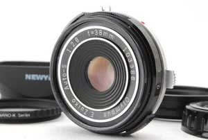 [Exc+5 w/ Hood] Olympus E.Zuiko Auto-S 38mm f/2.8 Pancake Lens Pen F FT FV JAPAN - Picture 1 of 8