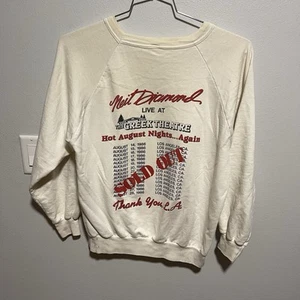 Vintage Neil Diamond Tour Sweatshirt mit Rundhalsausschnitt XL 1986 LA CA Greek Theatre - Bild 1 von 10