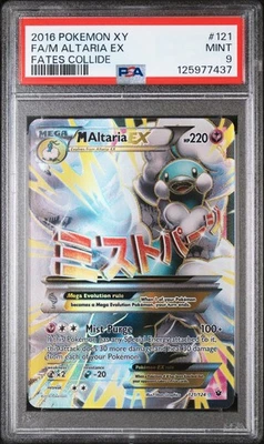 2016 Pokemon XY Fates Collide Mega Altaria EX #121/124 Full Art PSA 9 - Image 1 of 3