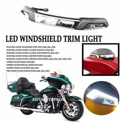 Фара ветрового стекла с низким FLHT поворот одиночная для Harley Electra Glide Ultra Limited - Изображение 1 из 4