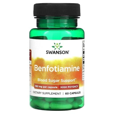 Benfotiamine Benfotiamina 160mg 60caps DIABETES FATIGA CRONICA, envio GRATIS - Imagen 1 de 4