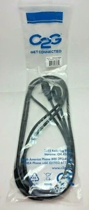 C2G 10' (3.04m) 18 AWG Universal Power Cord, NEMA 5-15P to IEC320C13 #03134 - Picture 1 of 3