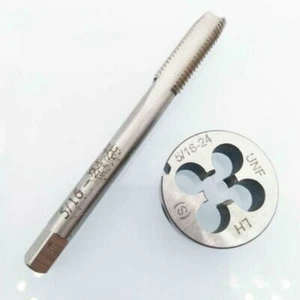 1 Satz HSS 5/16-24 UNF Gewindebohrer & 5/16-24 UNF Schneideisen Linksgewindewerkzeuge - Bild 1 von 1