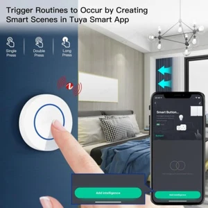 Taster Schalter Smart Button Knopf Fernsteuerung Für Tuya kabelloser Taster AG - Bild 1 von 6