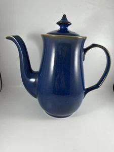 Denby Imperial Blue Coffee Pot Large 2.5 Pints - Picture 1 of 6
