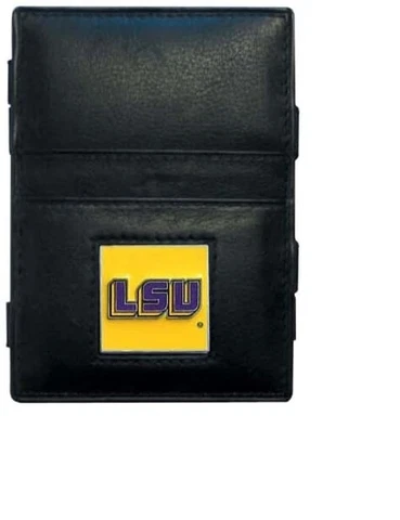 LSU TIGERS MENS JACOB'S LADDER STYLE LEATHER WALLET Cover