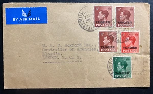 1937 Tanger British Agencies Morocco Airmail  Cover To London  King Edward VIII - Picture 1 of 2