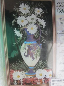 Daisies In Vase Counted Cross Stitch Kit Design Works  Factory Sealed - Picture 1 of 2