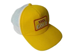 XXXX GOLD Island cap snapback yellow white mesh adjustable cricket beer summer  - Bild 1 von 10