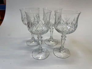 Set Of 4 Vintage Lead Crystal Glasses – Elegant Wine/Water Goblets – 17cm - Picture 1 of 3