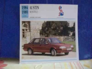 CARTE FICHE AUTO AUSTIN MONTEGO - Imagen 1 de 1
