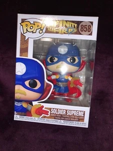 Funko Pop Marvel Soldier Supreme #858, con funda protectora, NUEVO EN CAJA INFINITY WARPS - Imagen 1 de 4
