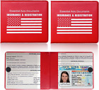 Porte-assurance immatriculation automobile, 2 packs essentiel auto carte PVC gant document 