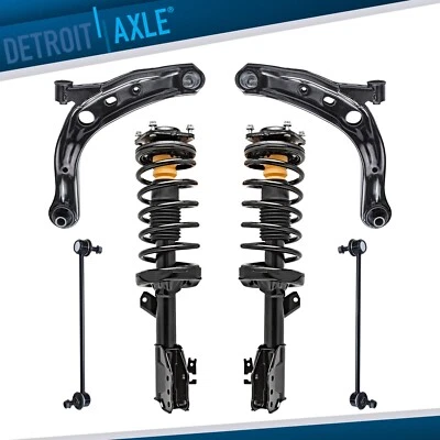 Puntales delanteros con resorte helicoidal brazos de control inferiores barras estabilizadoras para Mazda MPV 2001-2006 Foto 1 de 4