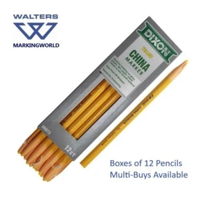 China Marker Peel Off Chinagraph Wax Pencils - Dixon - Non Toxic - Box 12 - Picture 1 of 14