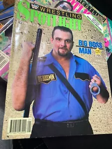 WWF WWE Wrestling Spotlight Magazine 1990 Vol 10 Big Boss Man + Poster - Picture 1 of 6