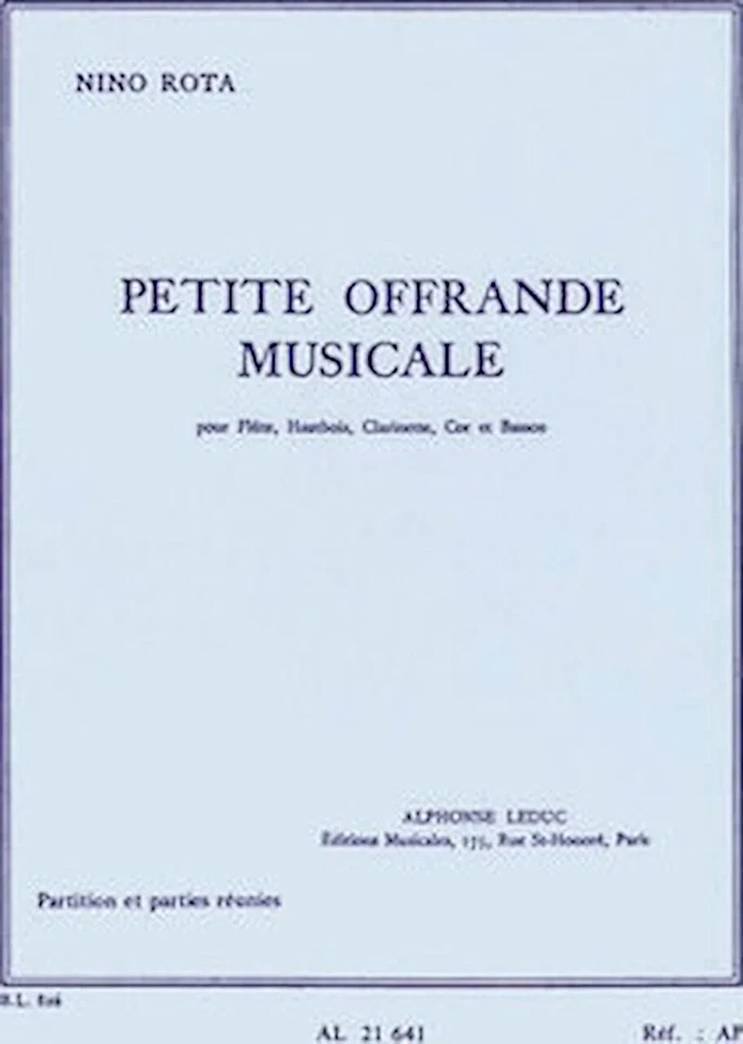 Petite Offrande Musicale (wind Quintet) - Image 1 of 1