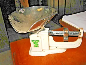 TRINER STEEL SCALE 1/2 OZ, TO 16 & LB. 0-15 WITH PAN - Picture 1 of 5