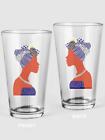 African Woman Fashion. Pint Glass Object's -SPIdeals Designs