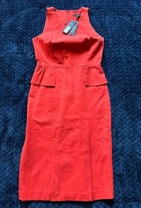 Banana Republic Women’s Empire Waist Midi Red dress size 6 NWT - Picture 1 of 11