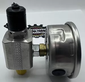 VSTI-M-5-4-5-SS-A, Charge Valve, 0-3000 PSI, 1/4" MBSPP, 1/4" FBSPP - Picture 1 of 6