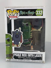Funko POP! Animation Rick and Morty Pickle Rick with Laser #332 DAMAGED