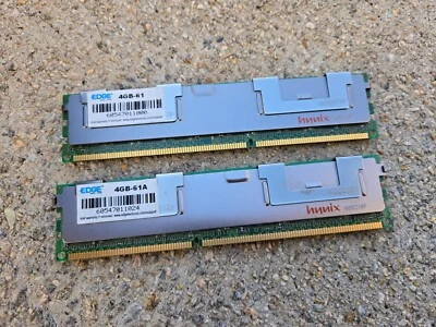2X Hynix 4GB Server RAM 8GB HMT151R7AFP4C-H9 DB AA PC3-10600R-9-10-E1 DDR3 ECC - Image 1 of 4