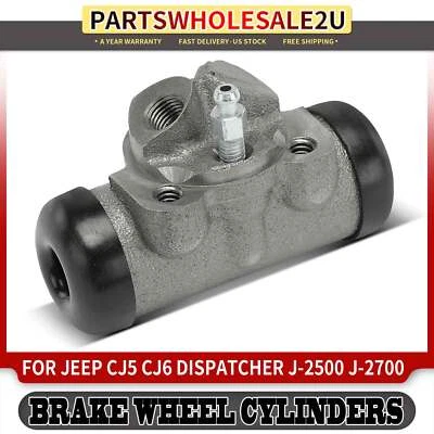 Cilindro de rueda de freno de tambor de pasajero trasero para Jeep CJ5 CJ6 Dispatcher J-2500 DJ5 Foto 1 de 4