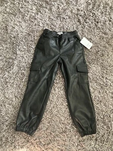 Celebrity Pink Girls High Rise Pull On Faux Leather Pants Size XS NEW WITH TAGS - Picture 1 of 8