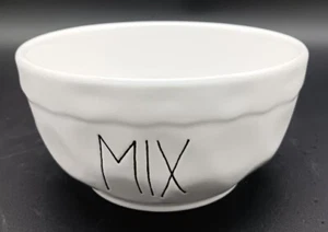 7" Rührschüssel von Rae Dunn "Mix" Grübchen ~ weiß, klein - Bild 1 von 6
